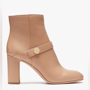 Kate Spade New York Womens Tilda Leather Pebbled Ankle Boots